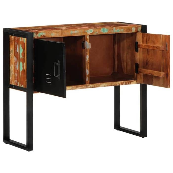 Multicolore Armoire console - CLARENCE - Table dappoint - multicolore 90x35x75cm bois massif récupération CC1518