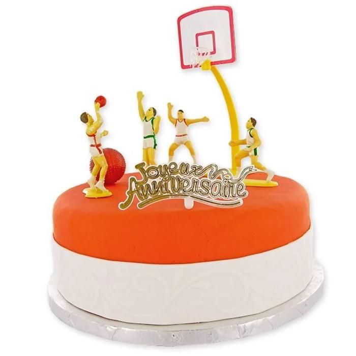 Kit décor gâteau Basket Ball