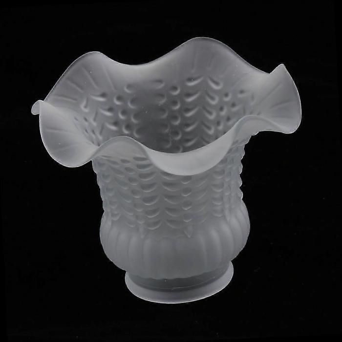 Abat-jour E27 en verre transparent pour ventilateur de plafond lustre et applique murale