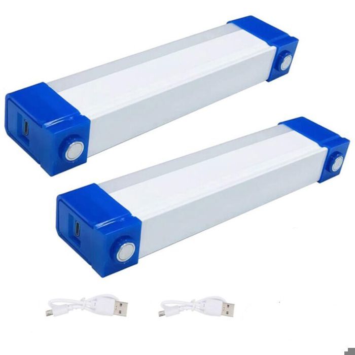 Lampe de poche LED rechargeable lampe de camping USB portable avec crochet lampe de secours LED rechargeable 2 pièces 3 vitess