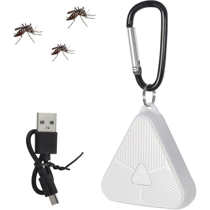 Répulsif Ultrasonique Anti-Moustiques & Insectes – Efficace Intérieur/Extérieur Contre Rats Cafards Araignées
