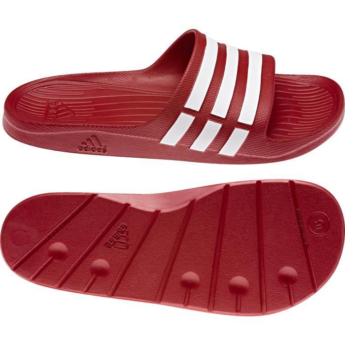 adidas sandal rouge