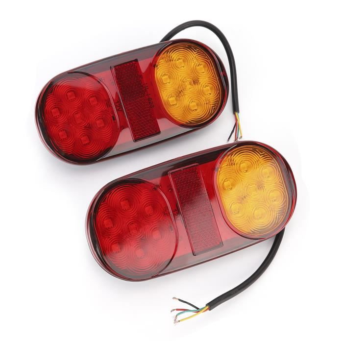 Feu Arrière LED Universel Pour Moto, Quad, Dirt Bike | Lampe Stop Et Feu Arrière, 12-15V, Matériau ABS