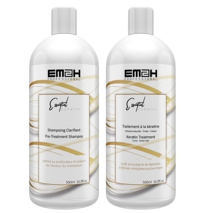 Kit Lissage Cheveux Abîmés - ESSENTIAL KERATIN - 2 x