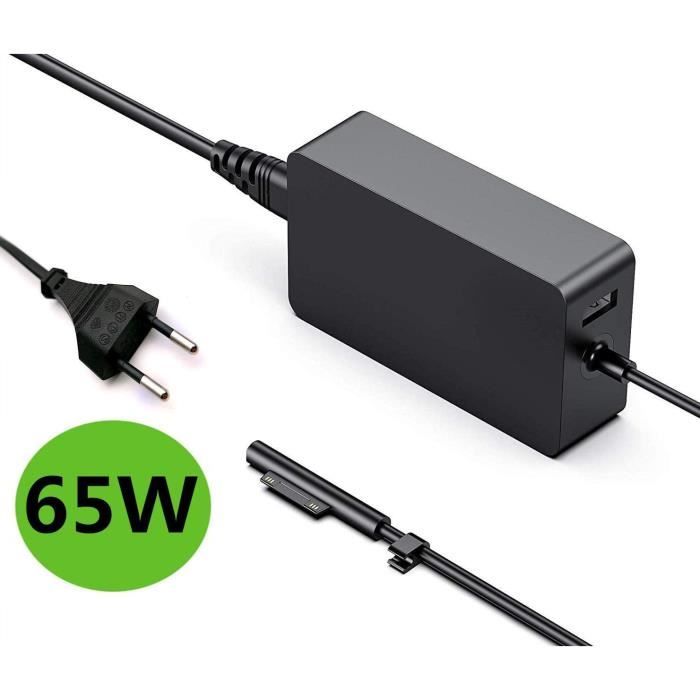 Surface Pro X 3 4 5 6 7 Chargeur 65w 15v 4a L Adaptateur D Alimentation Pour Microsoft Surface Book 1706 Surface Go Cdiscount Informatique