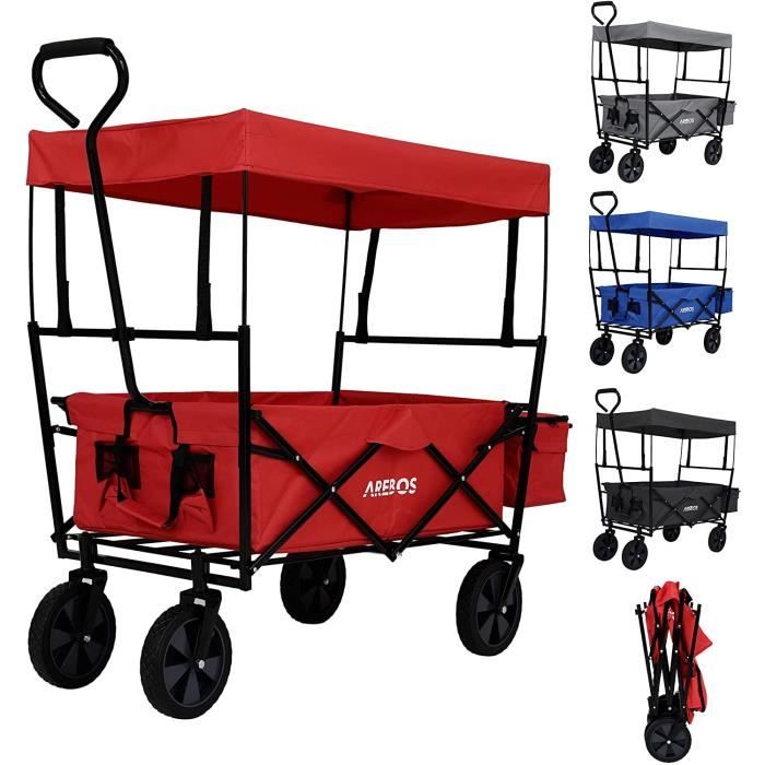 Chariot D'Atelier Arebos 3 Étagères Rouge - Capacité 100kg, Roulettes, Idéal Pour Outils Et Bricolage