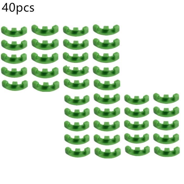 TTL GARDEN Lot De 20 Tuteurs 90cm X 16mm - Vert Extra Stables Avec Bande Velcro Et Clips Pour Tomates Plantes