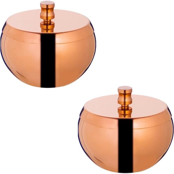 Cendrier Extérieur 2 En 1 Avec Couvercle - Acier Inoxydable - Antidérapant - Facile à Nettoyer - Pour Jardin, Bar, Bureau
