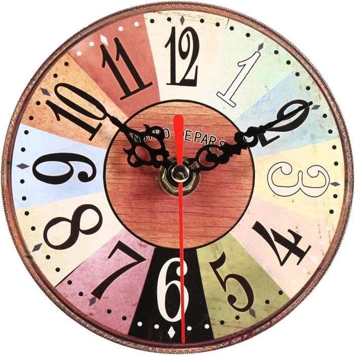 Horloge murale de 30 cm de diamètre, horloge murale à quartz
