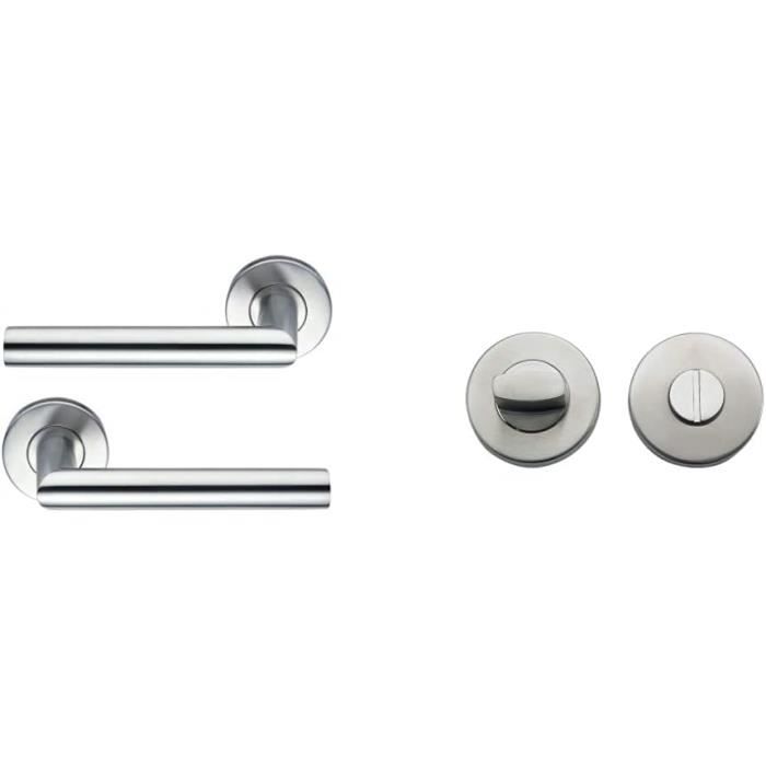 Paire De Poignées De Porte Intérieure En Noir Mat Poignée De Porte à