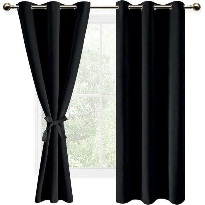 KGORGE Lot De 2 Rideaux Occultants Extra Longs Avec œillets Pour Salon, Chambre à Coucher, Décoration De Noël Et Fête De Noël, Motif Faux, 168 X 228 Cm, Gris