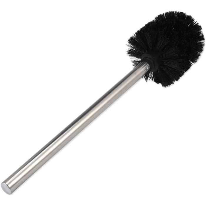 Brosse WC Noire Avec Manche Inox - Lot De 2, Pour Hôtels Et Maisons - 4