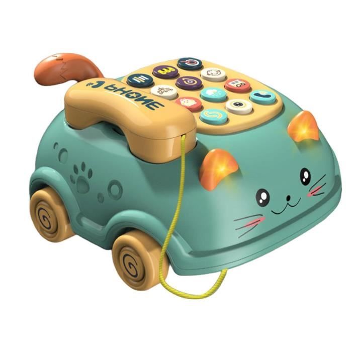 Jouet Bebe 3 6 9 12 Mois Jouet Enfant 1 an 2 Ans Jouets Musicaux avec Telephone/lumières/Musical/Jeux Educatif Jouets Telephone