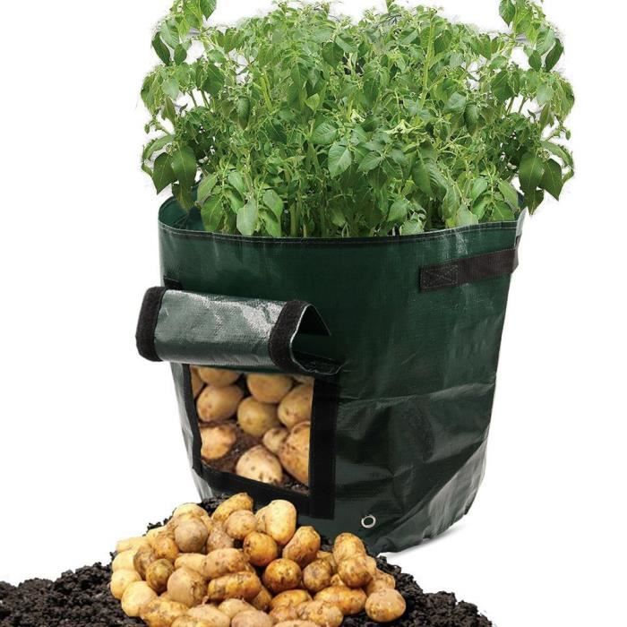 environ 37.85 L planteuse de pommes de terre Sac avec rabat fenêtre 4 Pack de pommes de terre Grow Jardiniere Jardin 10 GAL 
