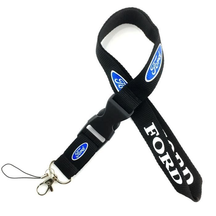 Maison Badges d/’Identification pour Ferrari 1 Cordon Tour de Cou Noir pour cl/é de Voiture