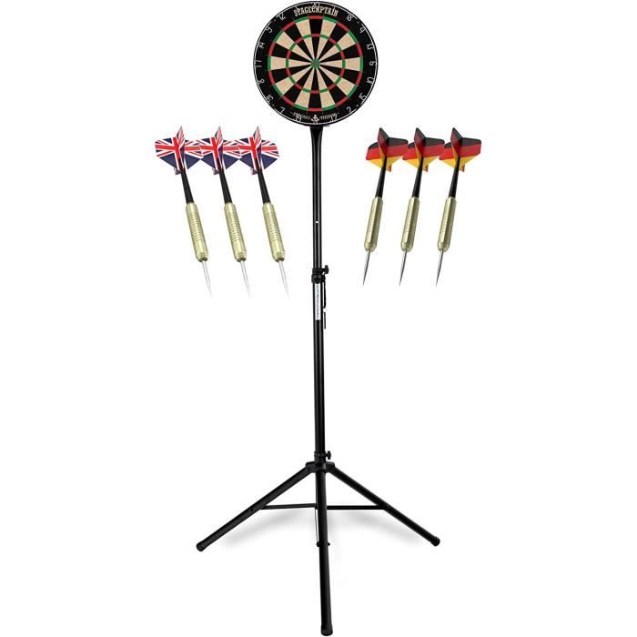 Diana Profesional De Dardos 45cm - Incluye 6 Dardos Y Soporte Ajustable - Material Sisal (torneo)