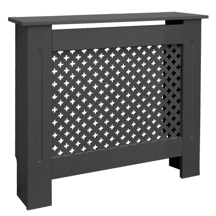 ECD Germany Cache-Radiateur Chauffage Moderne - 78x19x82 cm - Gris Étagère en Bois MDF Housse Décorative Robuste Motif Nid ECD Germany Cache-Radiateur Chauffage Moderne - 78x19x82 cm - Gris Étagère en Bois MDF Housse Décorative Robuste Motif Nid