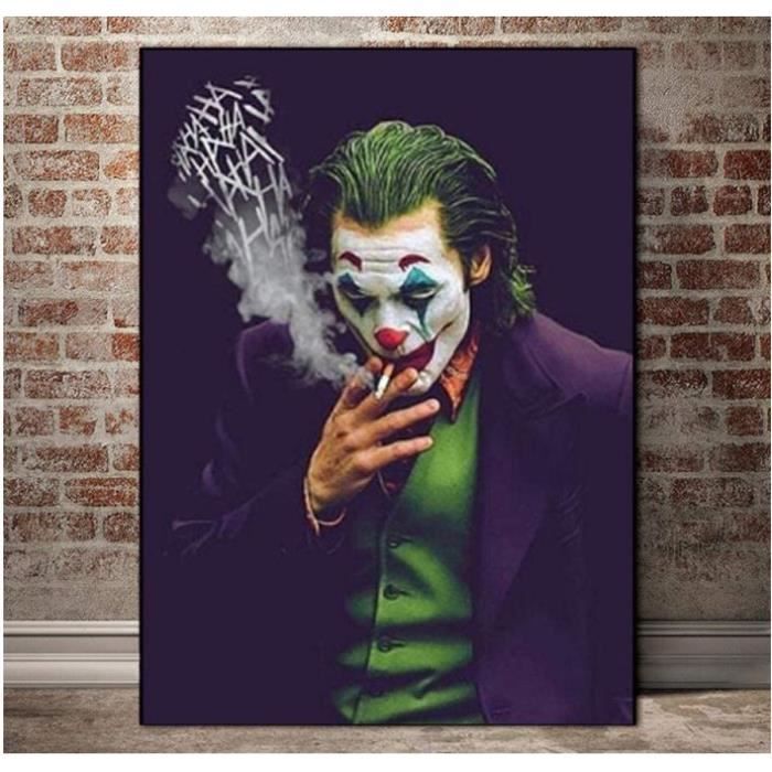 Joker Murale Art peintures à l'huile sur Toile Tableau Joker Affiches