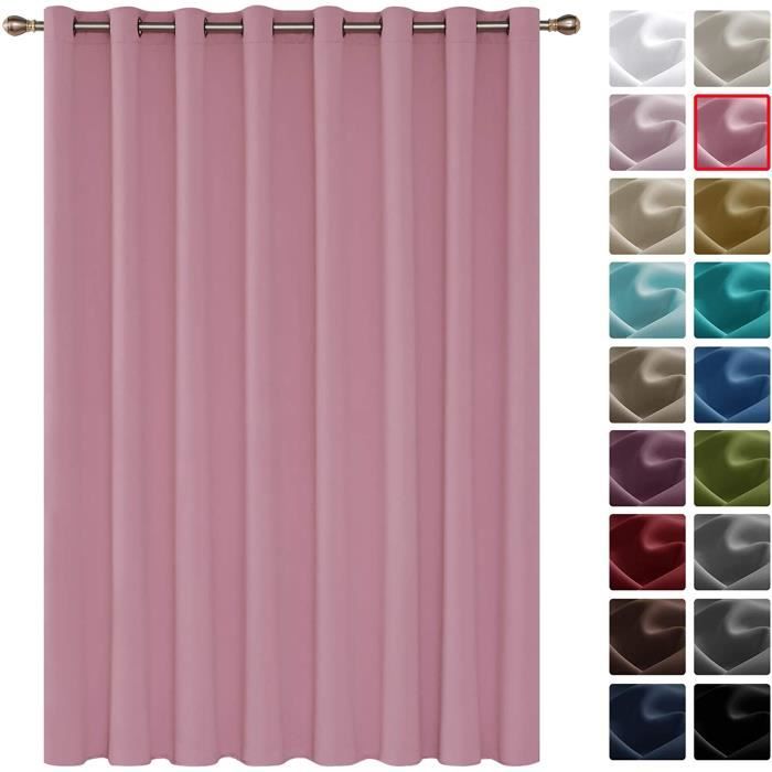 Oeillets Rideau Occultant Isolant Thermique Rideau Grande Largeur Rideau Chambre Adultes Design Moderne Pour Enfant Fille Pale Cdiscount Maison