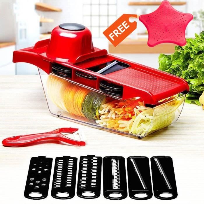 Meilleure Mandoline Cuisine Professionnelle Multifonction Coupe Légumes et  Fruits Pas Cher Râpe à Légumes Mandoline Trancheuse - Cdiscount Maison