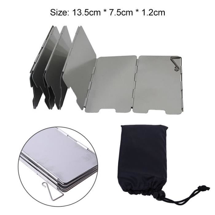 PARE-BRISE 93X19CM ACIER Inoxydable Cuisinière D'extérieur De Poêle EUR