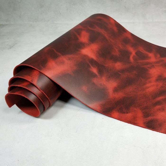 CONVOW 2.0MM Cuir Véritable Première Couche Cuir De Vachette Tanné