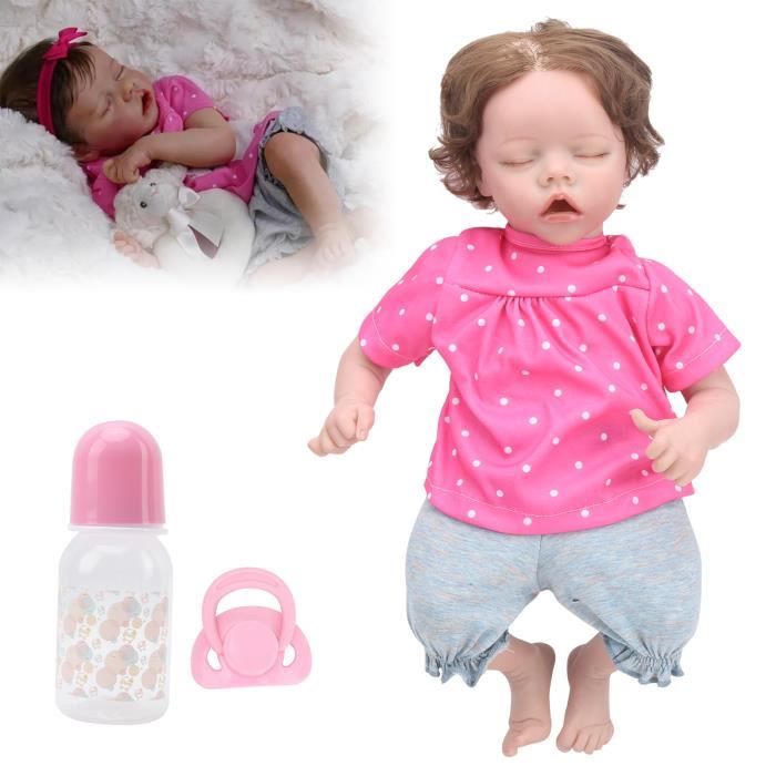 45cm Jumeaux Reborn Bebe Premature Doux Nouveau Ne Bebe Fille Jupe Rose Detaillee Peint A La Main Bebe Mignon Realiste Hb008 Cdiscount Jeux Jouets