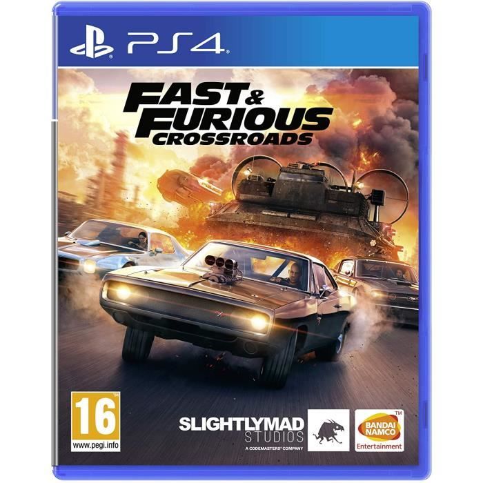 Bandai Namco Entertainment Jeu Vidéo - Fast & Furious - Crossroads - PS4 - Edition Standard - Multijoueur Jusquà 3 Joueurs