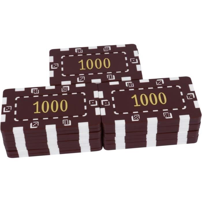 Lot De 25 Jetons De Poker Professionnels Texas Holdem Et Jetons De Jeu