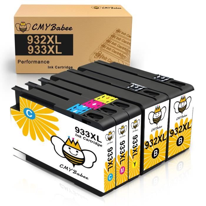 KINGJET 932XL 933XL Cartouches D'encre Pour HP 933 932 XL Compatible Pour HP Officejet 6600 HP
