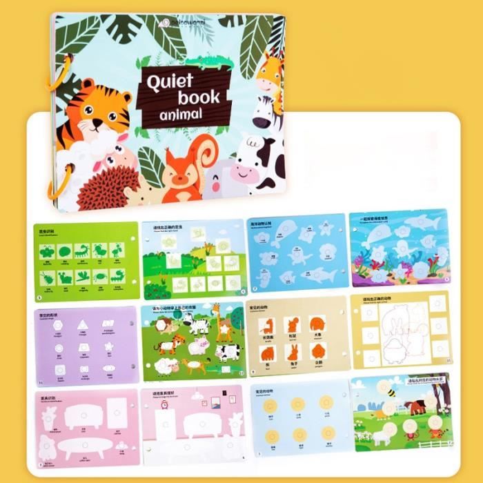 Montessori Quiet Book, Jouets Educatifs Sensoriels Pour Les Tout-Petits