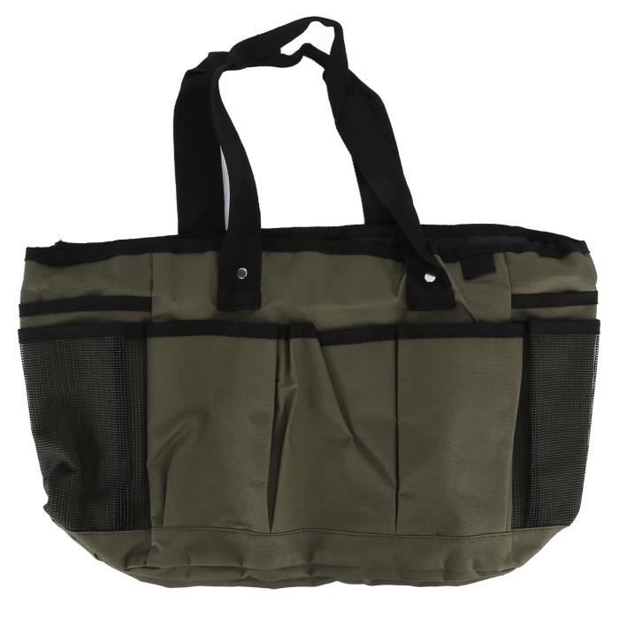 Hilai Sac à Outils De Jardin Robuste Avec 6 Poches - Organisateur Portatif Bleu Marine Pour Hommes Et Femmes