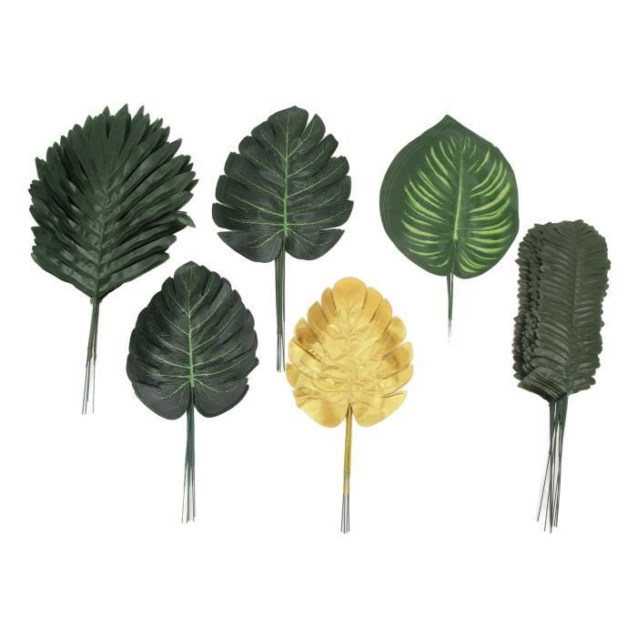 Feuilles De Palmier Artificielles, Feuilles Tropicales, Décoration De