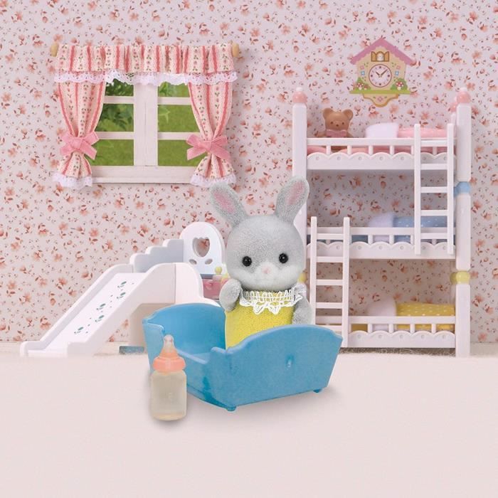 Sylvanian Families 5064 Bebe Lapin Gris Les Bebes Cdiscount Jeux Jouets