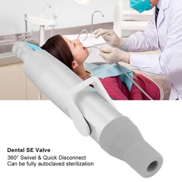 Convertisseur Tube Aspiration Dentaire - HVE + SE Valve, Réglable, Neuf, Marque Générique