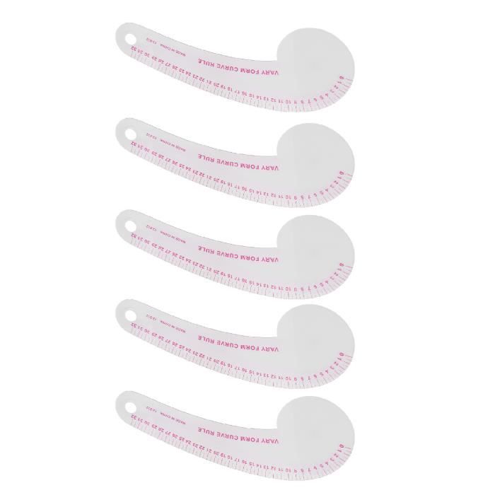 Smgda Lot De 2 Règles De Couture En Forme De Virgule, Règle Courbe