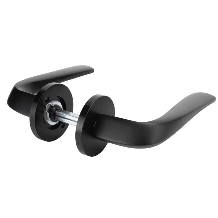TIOMIOSEA - Kit De 2 Serrures à Poignée En T Avec Clés - Pour Porte De Garage, Remorque, Boîte à Outils - Alliage Zinc Noir - 3
