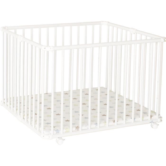 Geuther Parc Pliable Lucilee Plus En Hetre Massif Blanc 90 X 97 Cm Etoiles Cdiscount Puericulture Eveil Bebe