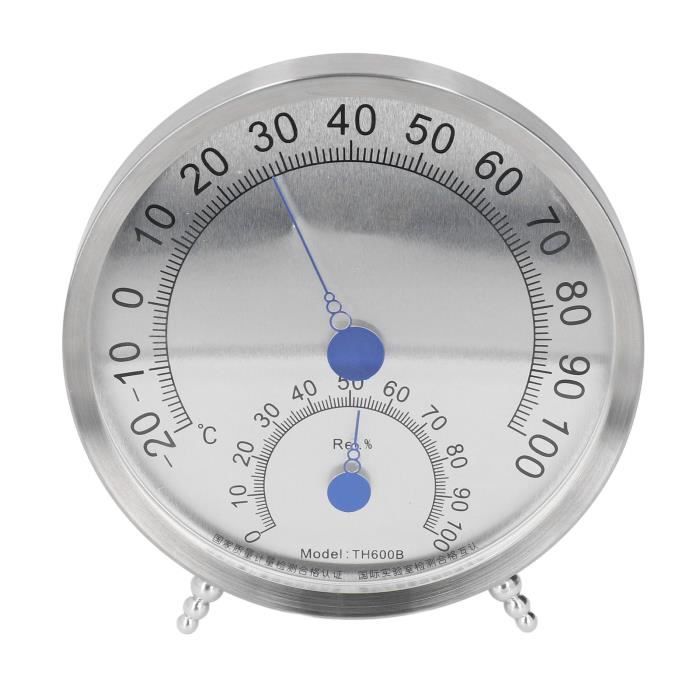 GOTOTOP thermomètre extérieur Thermomètre rond en acier inoxydable étanche  thermomètre hygromètre résistant à la chaleur - Cdiscount