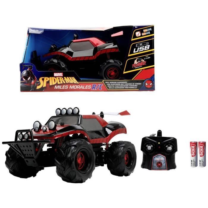 Buggy RC debutant electrique Marvel Miles Morales 1 14 JADA TOYS Blanc Licence Spiderman Cdiscount Jeux Jouets