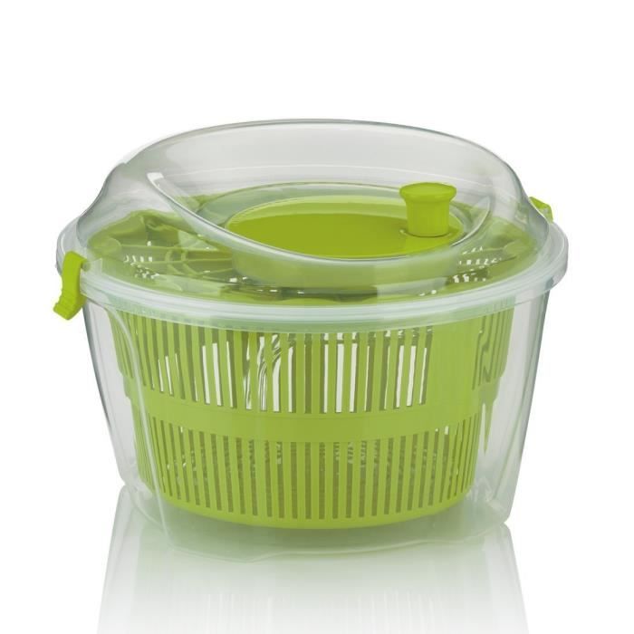 kela 11906 mailin essoreuse à salade plastique vert 24,5 x 24,5 x 17,5 cm:  cuisine & maison