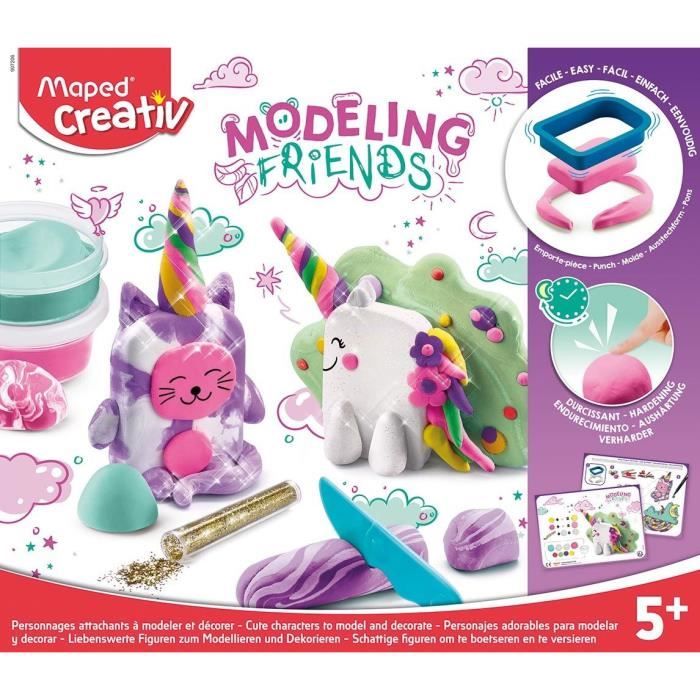 Set de modelage - MAPED - Modeling Friends Magical - Rose - Enfant - A partir de 5 ans