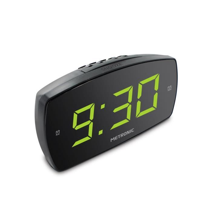 Réveil XL2 double alarme avec grand affichage LED