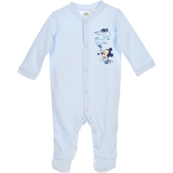 Pyjama Bebe Garcon Mickey 100 Coton Bleu Disney Baby Cdiscount Puericulture Eveil Bebe