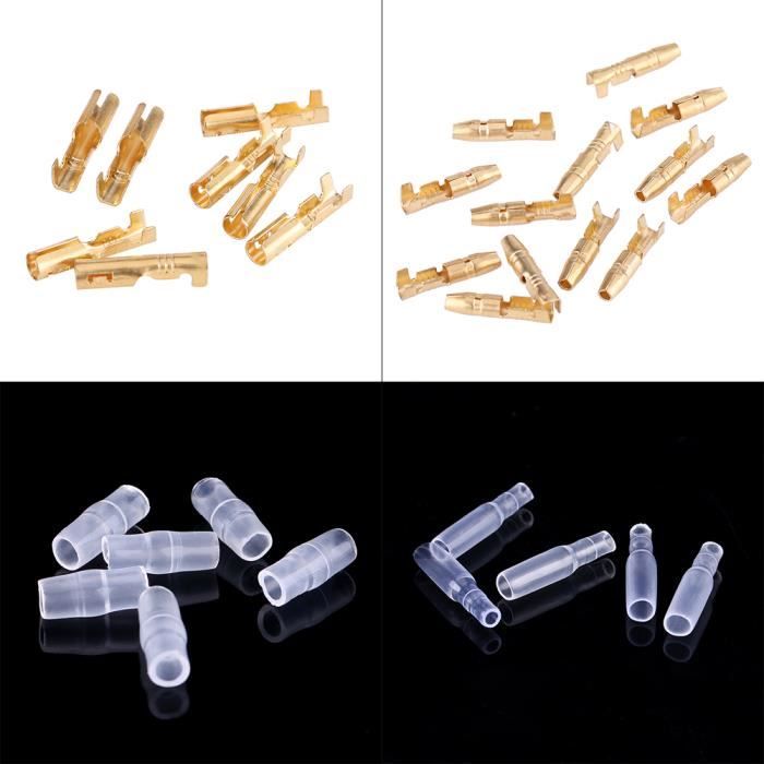 Kit Connecteurs Balle Moto Universel - Faisceau Câblage Asudaro Laiton 93 Pièces