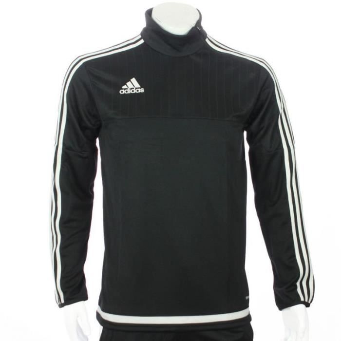 Training top tiro15 ENFANT - Adidas - Garçon - Blanc/Noir - Football