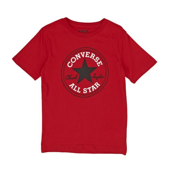 بيض مخفوق Converse Homme Casino Rouge Crew Tee All Star Chuck Taylor T-Shirt ... بيض مخفوق