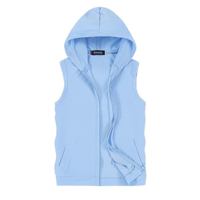 Sweat-shirt à Capuche Sans Manche