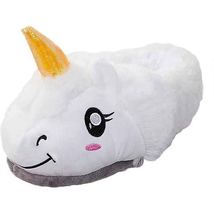 chausson cuir souple licorne