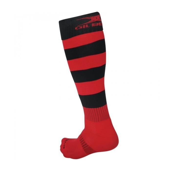 Paire De Chaussettes Force XV Rayée Rouge Et Noire